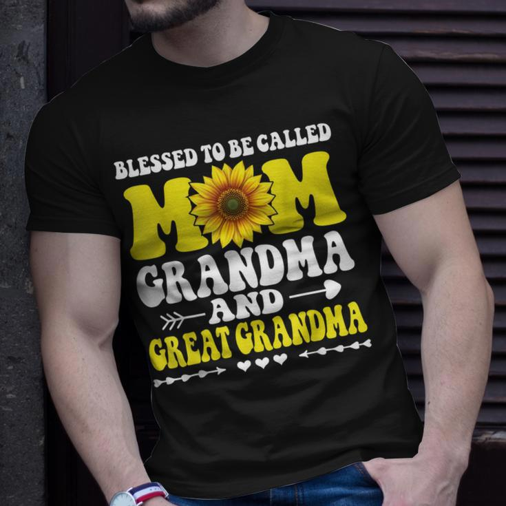 Blessed To Be Called Mom Grandma Great Grandma Mothers Day Unisex T-Shirt Gifts for Him
