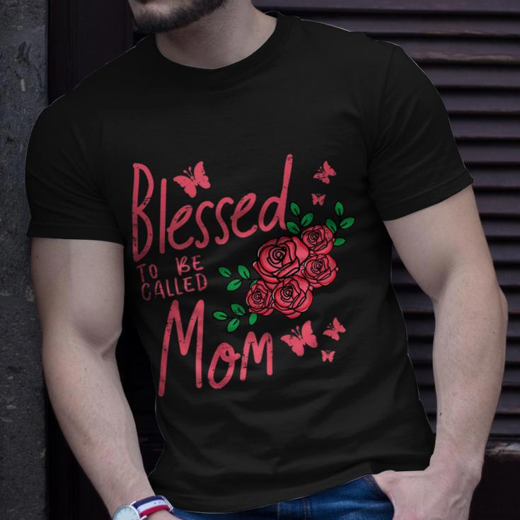 Blessed To Be Called Mom Rose Vintage Mothers Day Mama Women Gift For Womens Unisex T-Shirt Gifts for Him