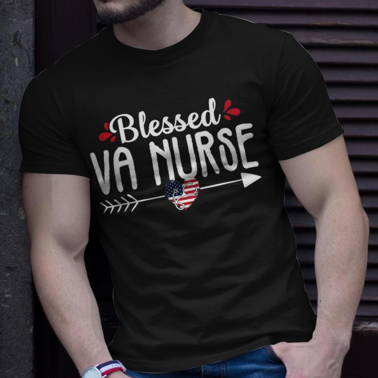 Blessed Va Nurse Cute Rn Veteran Nursing Women T-shirt Gifts for Him