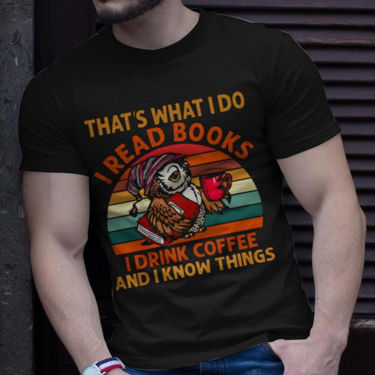 Books And Coffee Unisex T-Shirt Gifts for Him