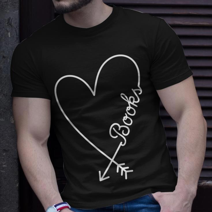 Books Cute Graphic Heart Love T-shirt Gifts for Him