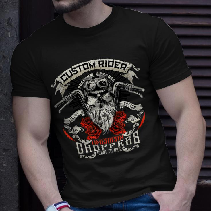 Born To Ride Motorcycle Clothing Accessories Unisex T-Shirt Gifts for Him