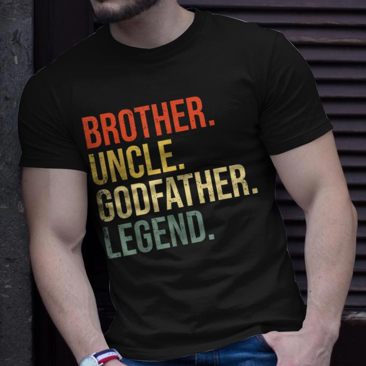 Brother Uncle Godfather Legend Fun Best Funny Uncle Gift For Mens Unisex T-Shirt Gifts for Him