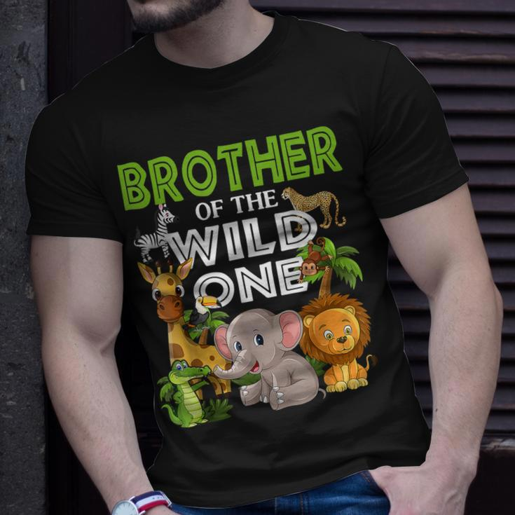 Brother Of The Wild One Zoo Birthday 1St Safari Jungle 1St T-Shirt Gifts for Him