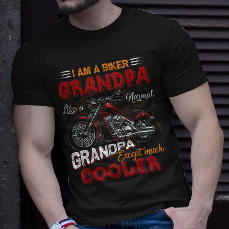 Car Bike Motorcycle Lover I Am A Cool Biker Grandpa Unisex T-Shirt Gifts for Him