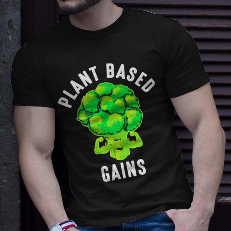 Cauliflower Plant Based Gains Unisex T-Shirt Gifts for Him