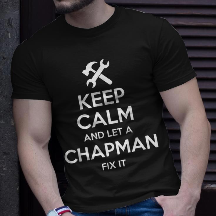Chapman Funny Surname Birthday Family Tree Reunion Gift Idea Unisex T-Shirt Gifts for Him