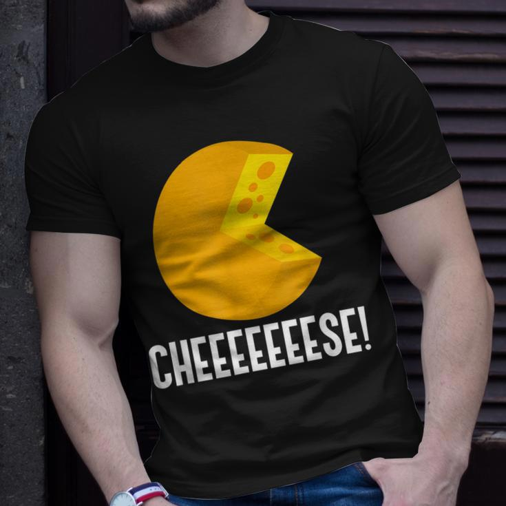 Cheeeeese Ironisches Zitat Käserei Bio-Lebensmittel T-Shirt Geschenke für Ihn