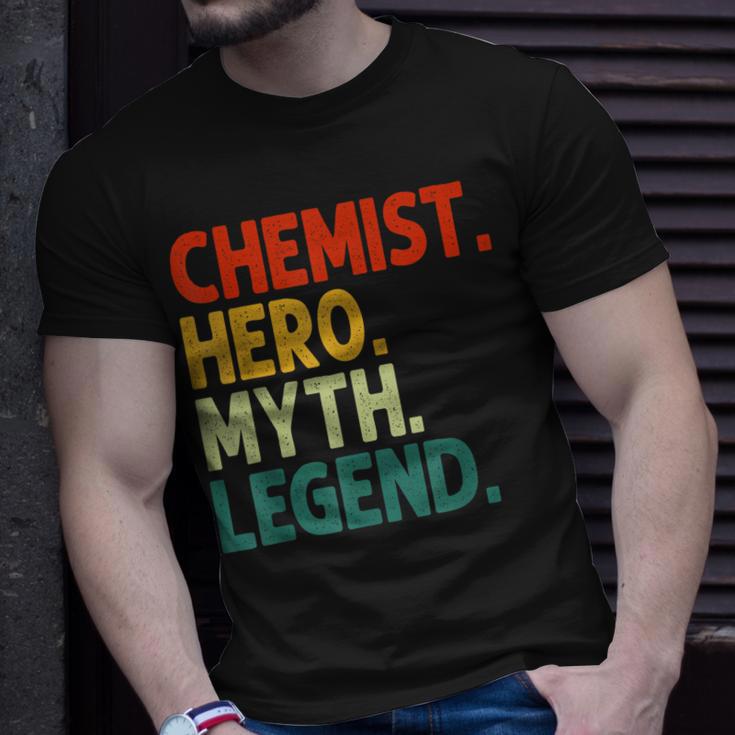 Chemist Hero Myth Legend Vintage Chemie T-Shirt Geschenke für Ihn