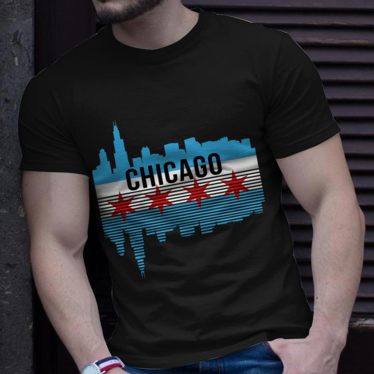 Chicago Skyline V2 Unisex T-Shirt Gifts for Him