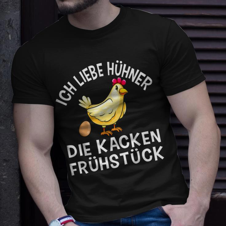 Chicken Spruch Bäuerin Bauern Huhn Henne Hahn Hühner T-Shirt Geschenke für Ihn