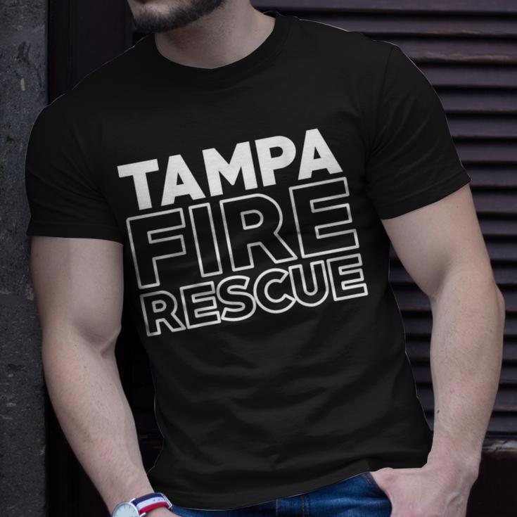 City Of Tampa Fire Rescue Florida Firefighter T-Shirt Gifts for Him