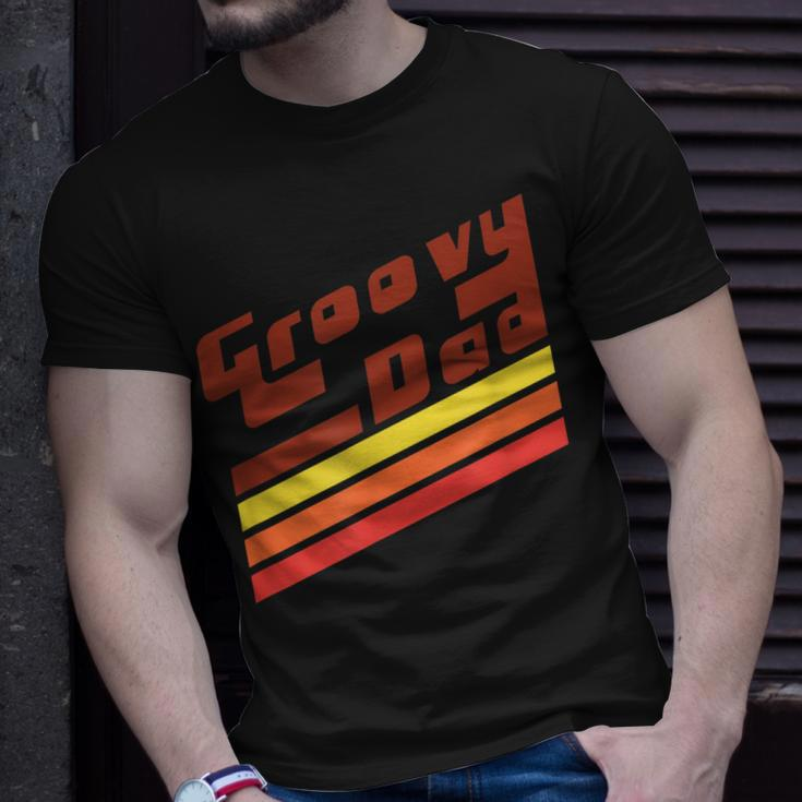 Mens Classic Vintage Retro 70S Groovy Dad T-Shirt Gifts for Him