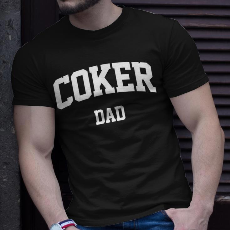 Coker Dad Athletic Arch College University Alumni T-Shirt Gifts for Him