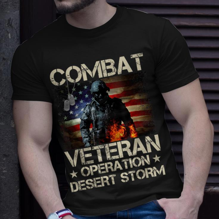Mens Combat Veteran Operation Desert Storm Soldier T-Shirt Gifts for Him