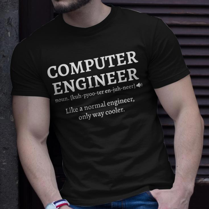 Computer Engineer Substantiv Definition Computer Civil Unisex T-Shirt Gifts for Him
