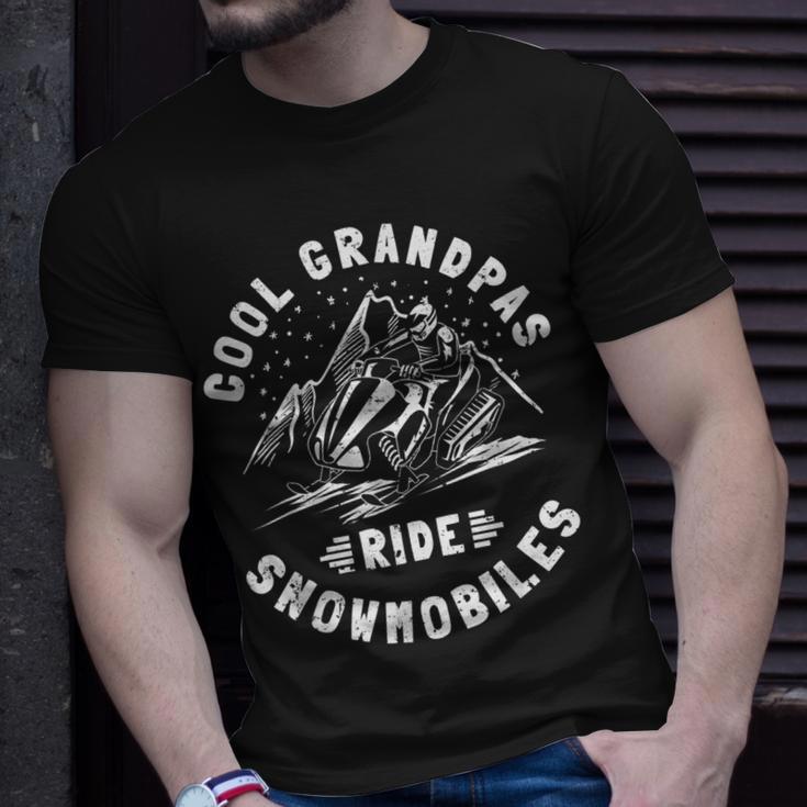 Cool Grandpas Ride Schneemobil Opa Schneemobil T-Shirt Geschenke für Ihn