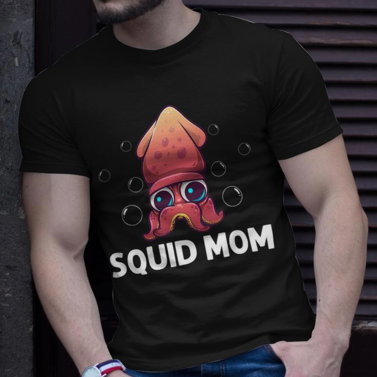 Cool Squid For Mom Mother Octopus Biology Sea Animals V2 Unisex T-Shirt Gifts for Him