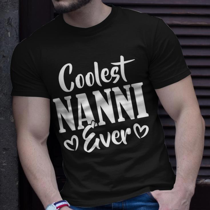 Coolest Nanni Ever Indian Grandma Mimi Heart Typo Gift Unisex T-Shirt Gifts for Him