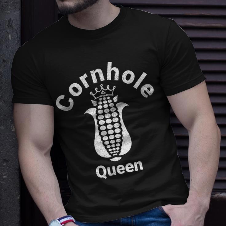 Cornhole Queen Lustiges Damen T-Shirt, Motiv für Spielbegeisterte Geschenke für Ihn