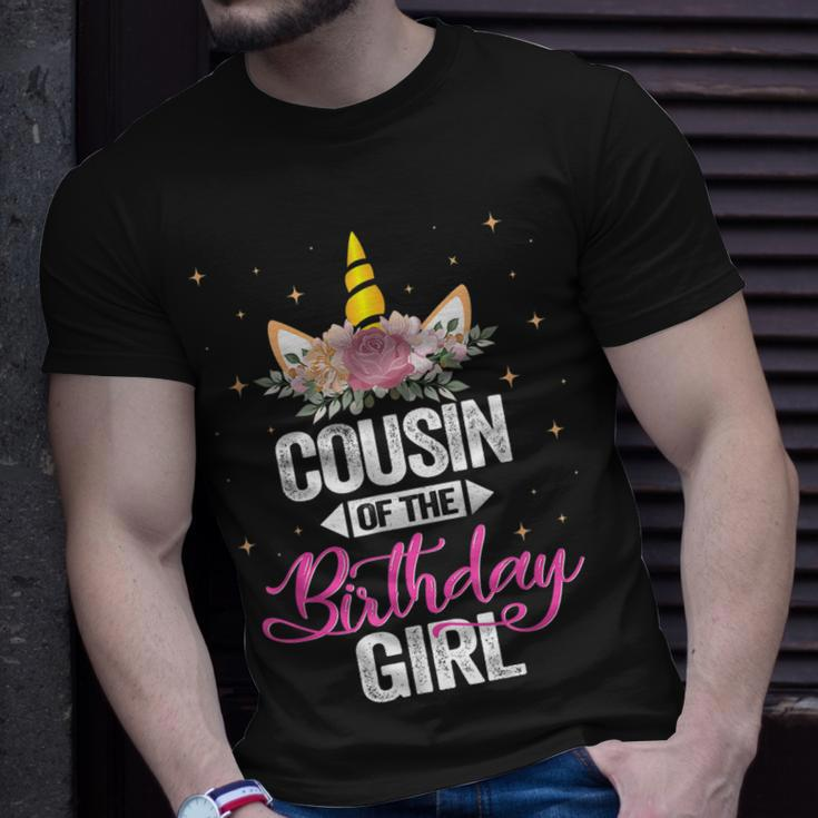 Cousin Of The Birthday Girl Father Gift Unicorn Birthday Unisex T-Shirt Gifts for Him