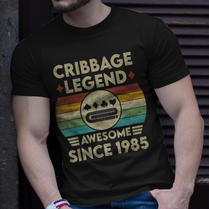 Cribbage Legend 37 Jahre Alt Fantastisch Seit 1985 Cribbage T-Shirt Geschenke für Ihn