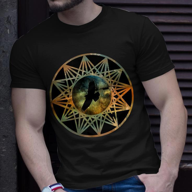 Crow - Icarus - Crow Raven Sun Art T-shirt Gifts for Him