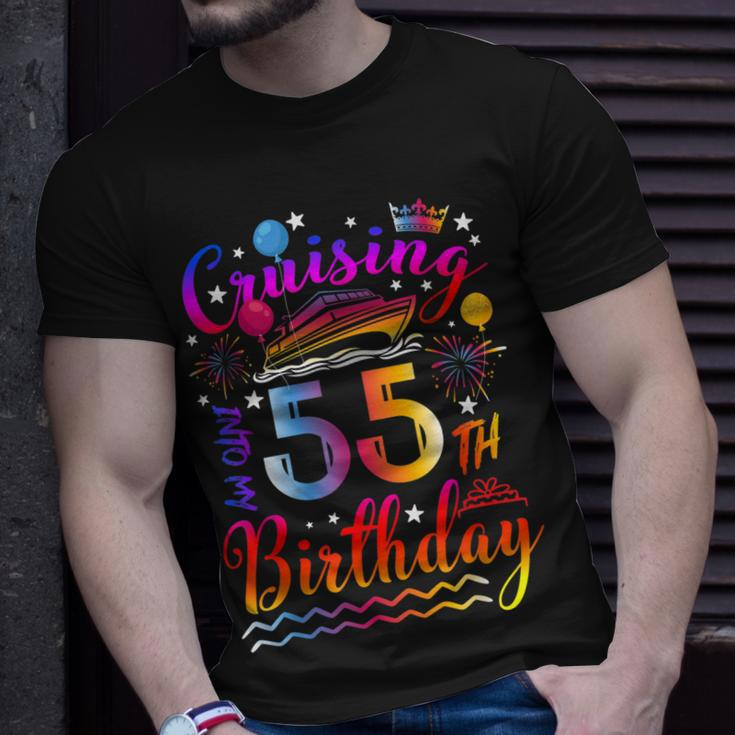 Cruising Into My 55 Year Old Bday Cruise 55Th Birthday Squad T-Shirt Gifts for Him