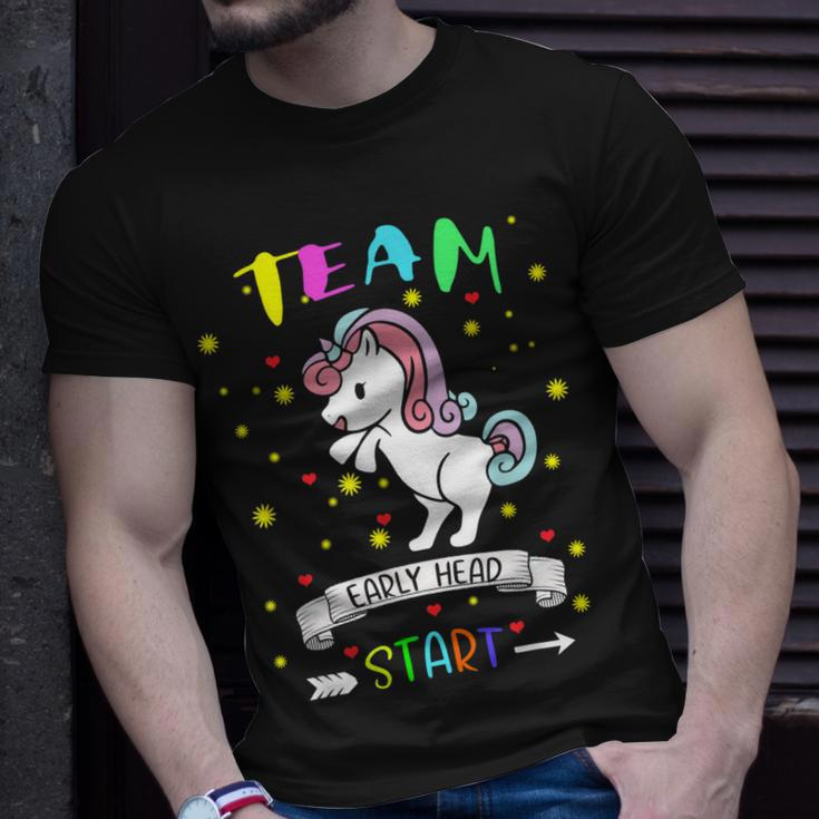 Cute Unicorn Team Early Head Start Back To School T-Shirt Gifts for Him