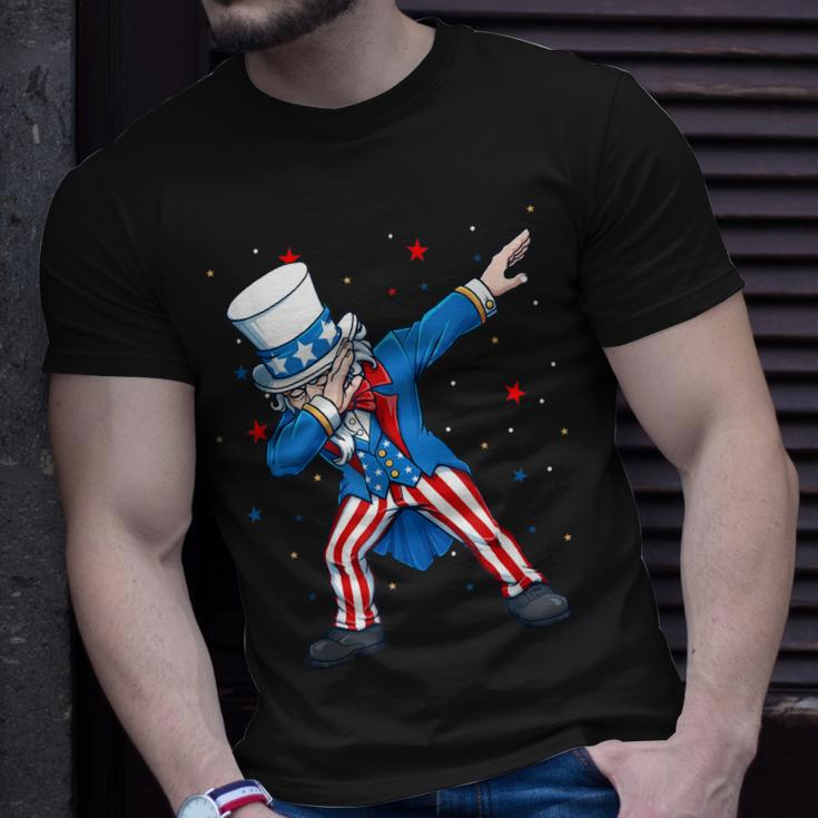Dabbing Uncle Sam 4Th Of July Kids Boys Men Unisex T-Shirt Gifts for Him