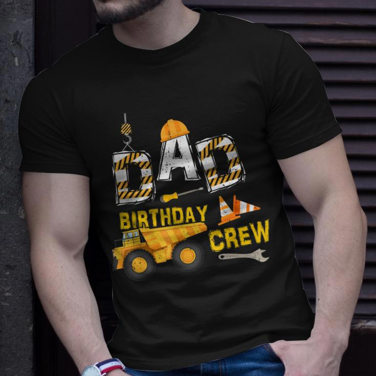 Dad Birthday Crew Construction Birthday Party T-shirt Gifts for Him