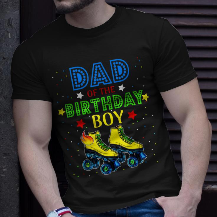 Dad Birthday Rolling Skate Birthday Family Party T-shirt Gifts for Him