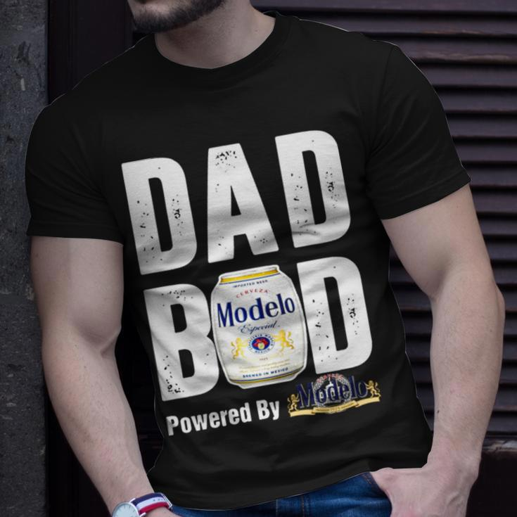 Dad Bod Powered By Modelo Especial Unisex T-Shirt Gifts for Him