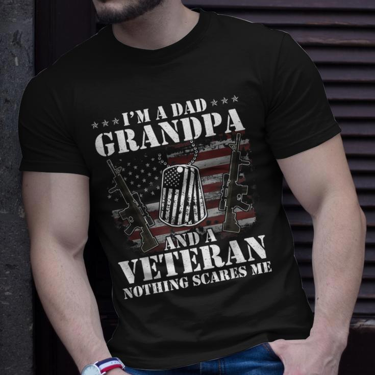 Im A Dad Grandpa And A Veteran Nothing Scares Me Vintage T-Shirt Gifts for Him