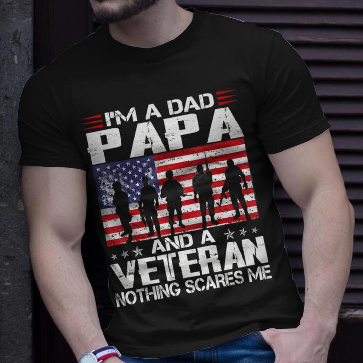 Im A Dad Papa And Veteran Fathers Day Veteran Idea T-Shirt Gifts for Him