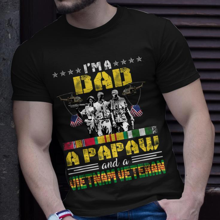 Dad Papaw Vietnam Veteran Vintage Military Mens Gift For Mens Unisex T-Shirt Gifts for Him