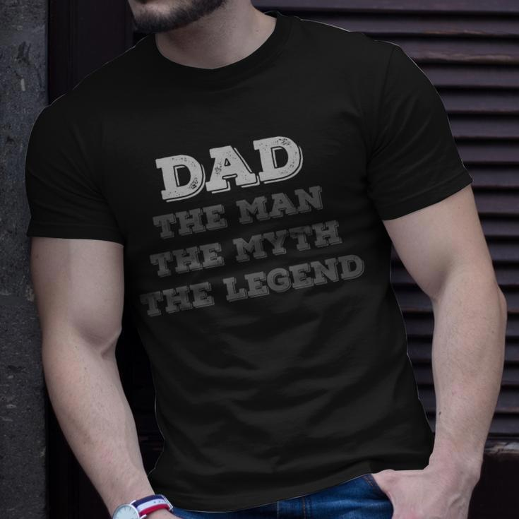 Dad The Myth The Legend Vintage Dad Legend Unisex T-Shirt Gifts for Him
