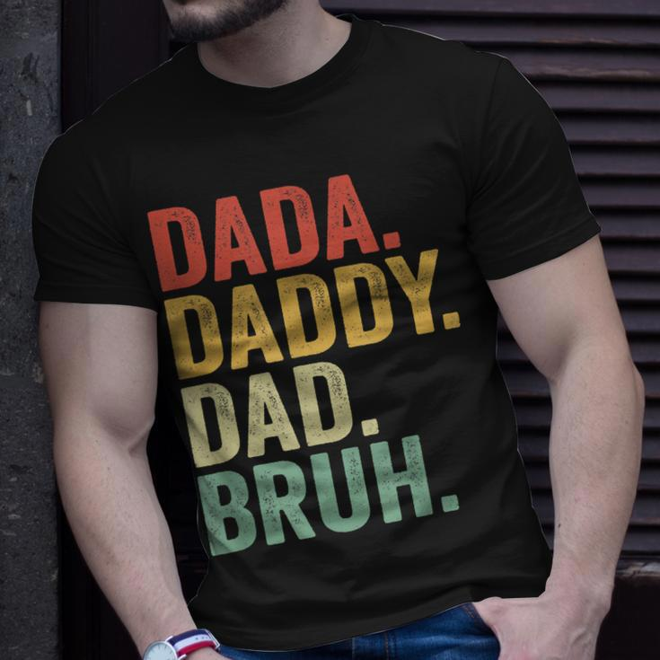 Dada Daddy Dad Bruh Who Loves From Son Boys Fathers Day Gift For Mens Unisex T-Shirt Gifts for Him