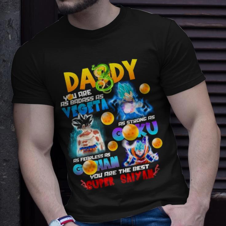 Daddy You Are The Best Super Saiyan Unisex T-Shirt Gifts for Him