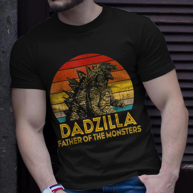 Mens Dadzilla Father Of The Monsters Vintage Fathers Day For Dad T-Shirt Gifts for Him