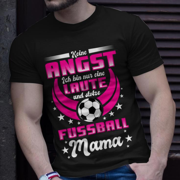 Damen Lustig Laute Und Stolze Fußball Mama Spruch Kind Frauen T-Shirt Geschenke für Ihn