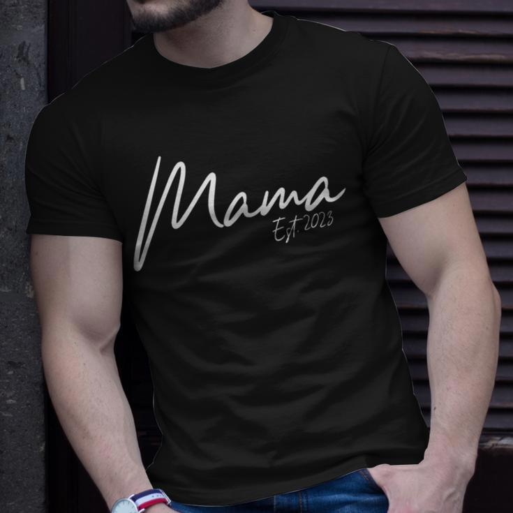 Damen Simple Mama 2023 Neue Mutter 2023 T-Shirt Geschenke für Ihn