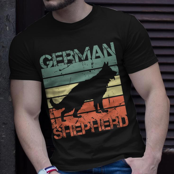 Deutscher Schäferhund Vintage Look Hunde Mama Hunde Papa T-Shirt Geschenke für Ihn
