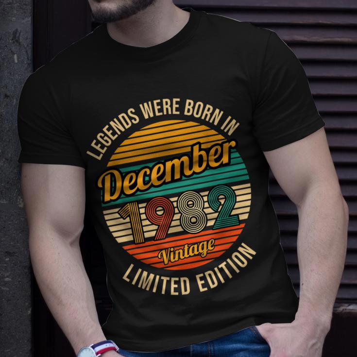 Dezember 1982 Legenden 40. Geburtstag T-Shirt, Retro Design Geschenke für Ihn