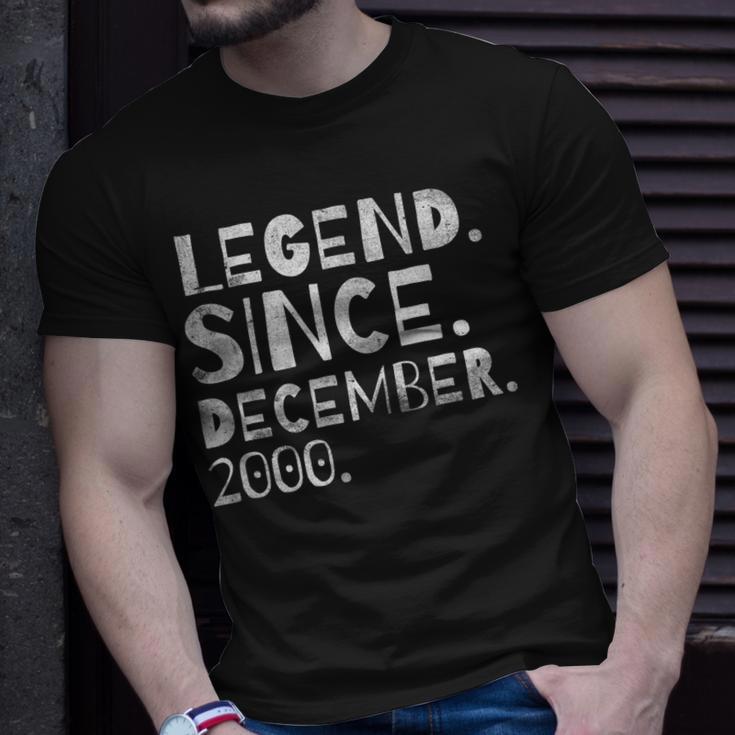 Dezember 2000 Geburtsmonat Legende T-Shirt für Männer und Frauen Geschenke für Ihn