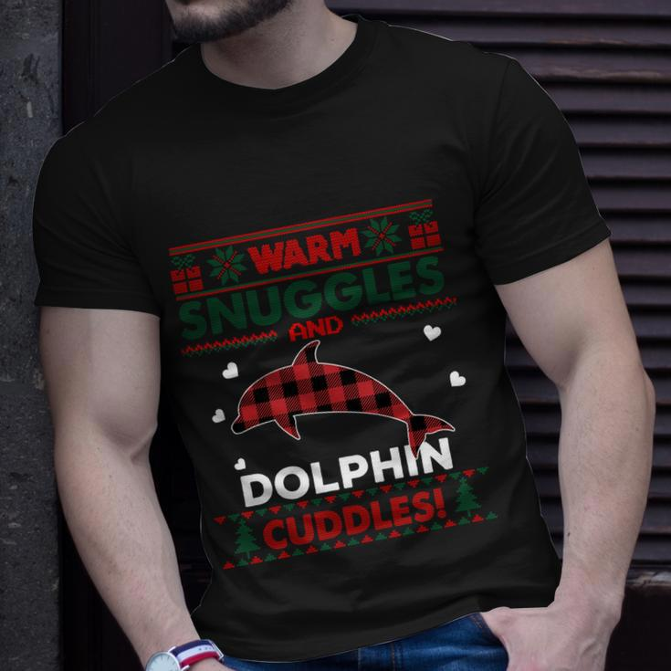 Dolphin Lover Xmas Gift Cute Ugly Dolphin Christmas Sweater Gift Unisex T-Shirt Gifts for Him