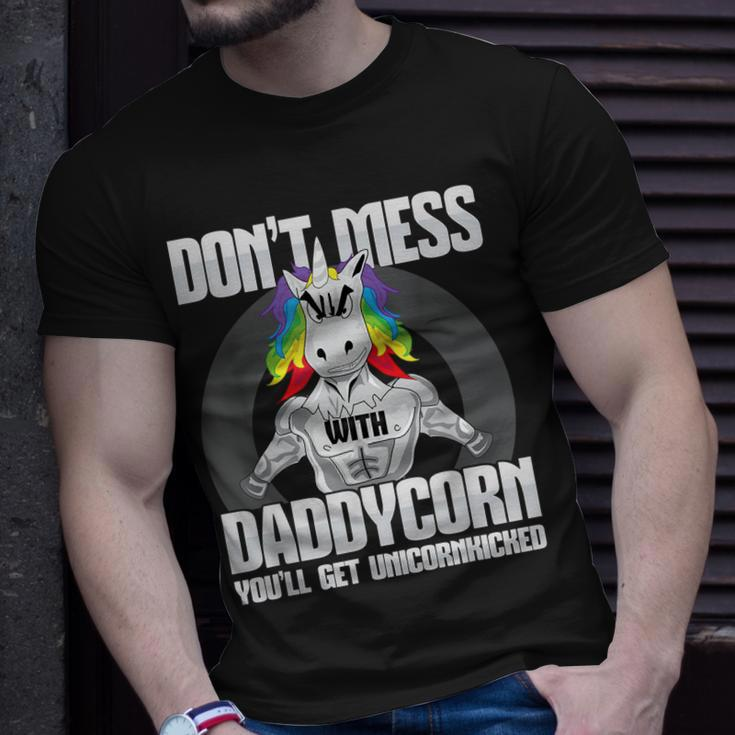 DonMess With Daddycorn I Funny Dad Father Fitness Gift For Mens Unisex T-Shirt Gifts for Him