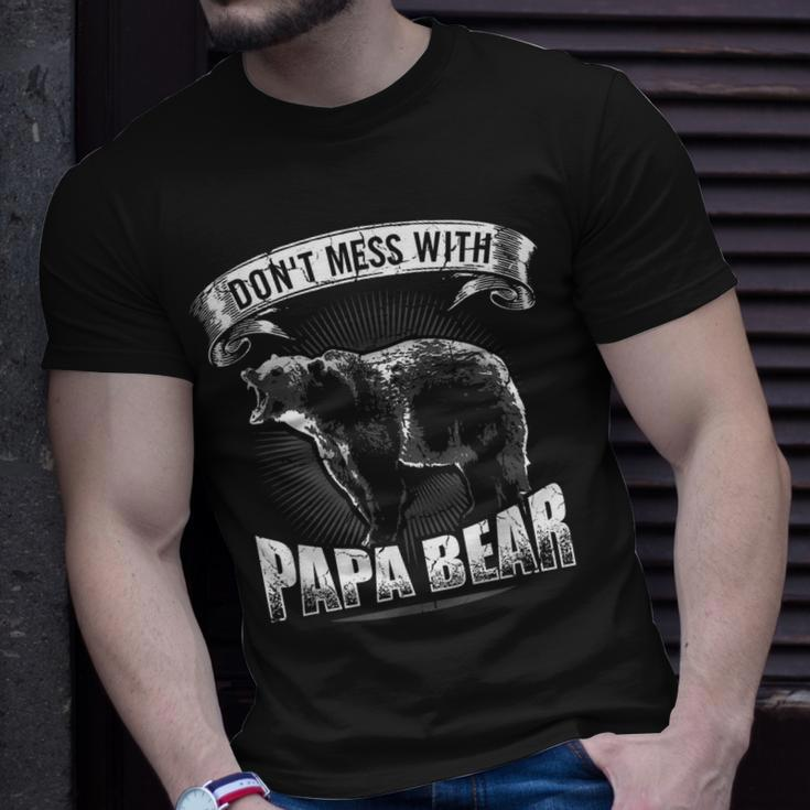 Dont Mess With Papa Bear Dad Camping Grizzly Camper Camp T-Shirt Gifts for Him
