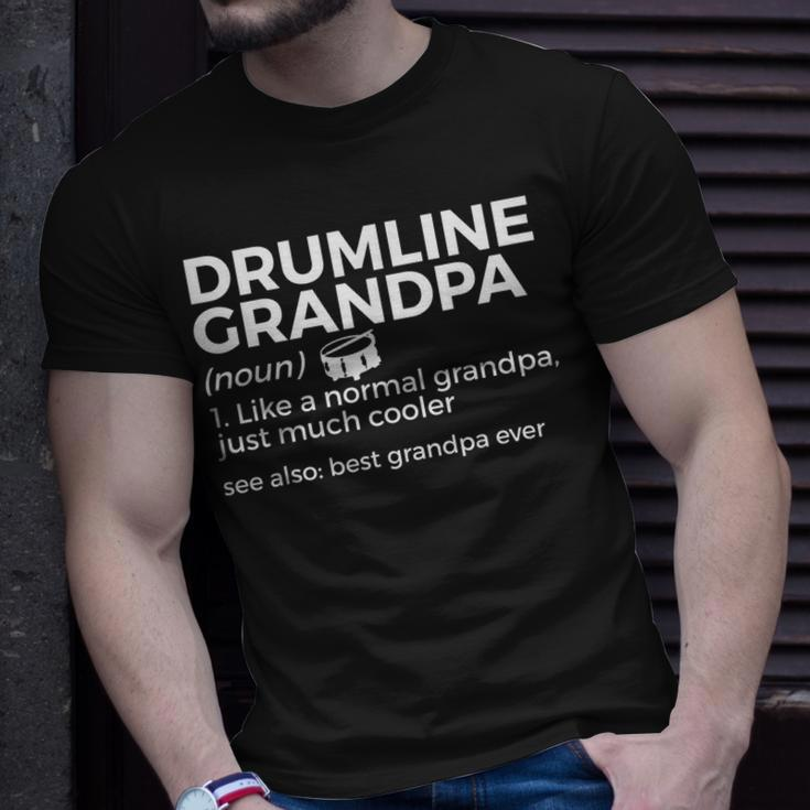 Drumline Grandpa Definition Best Grandpa Ever Marching Band Unisex T-Shirt Gifts for Him