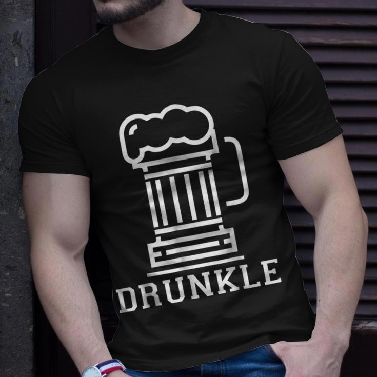 Drunkle Drunk Uncle Beer Gift Gift For Mens Unisex T-Shirt Gifts for Him